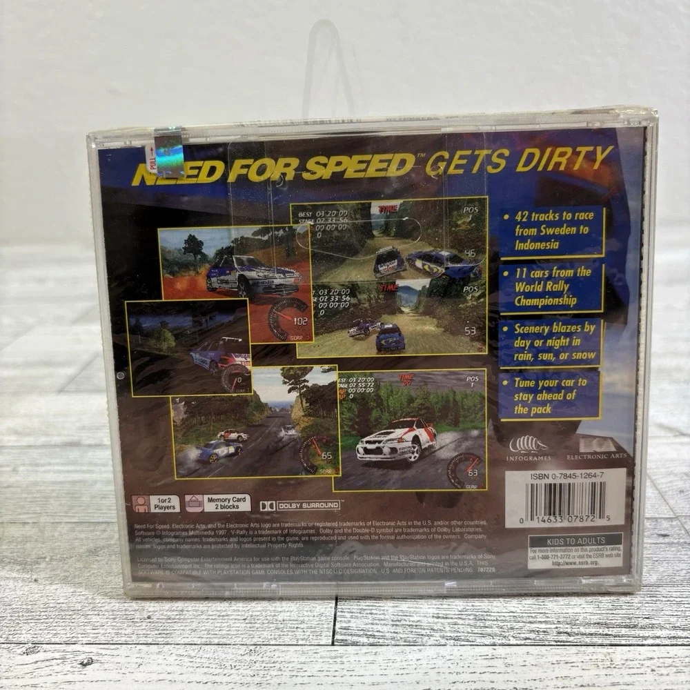 Need for Speed V Rally PS1 PlayStation 1 - NEW SEALED